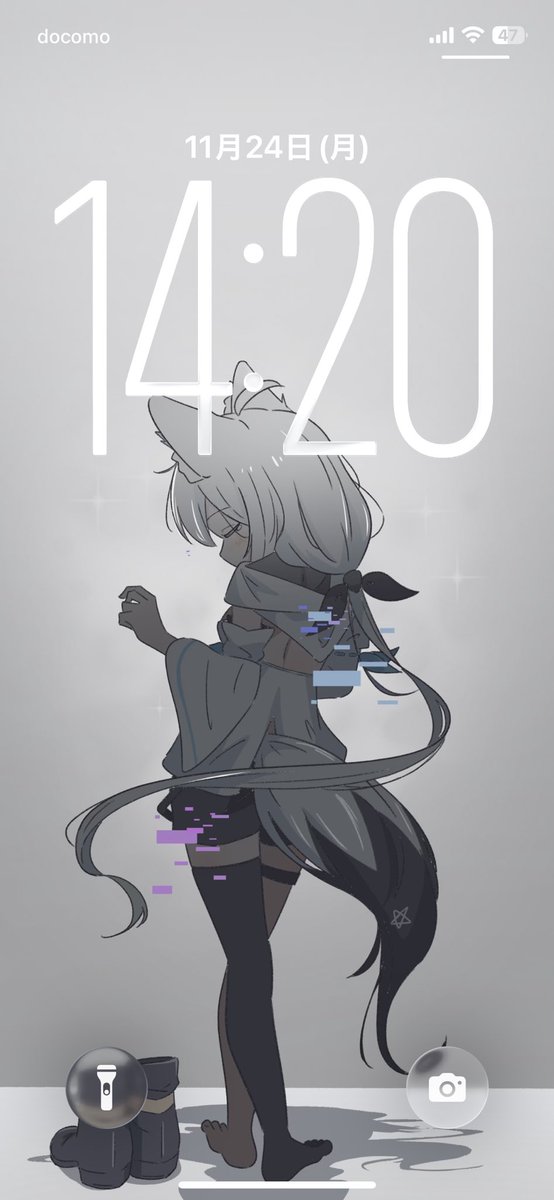 denshihuton's tweet image. ‟ホップ・ステップで踊ろうか 世界の隅っこでワン・ツー” 壁紙ver
 #絵フブキ