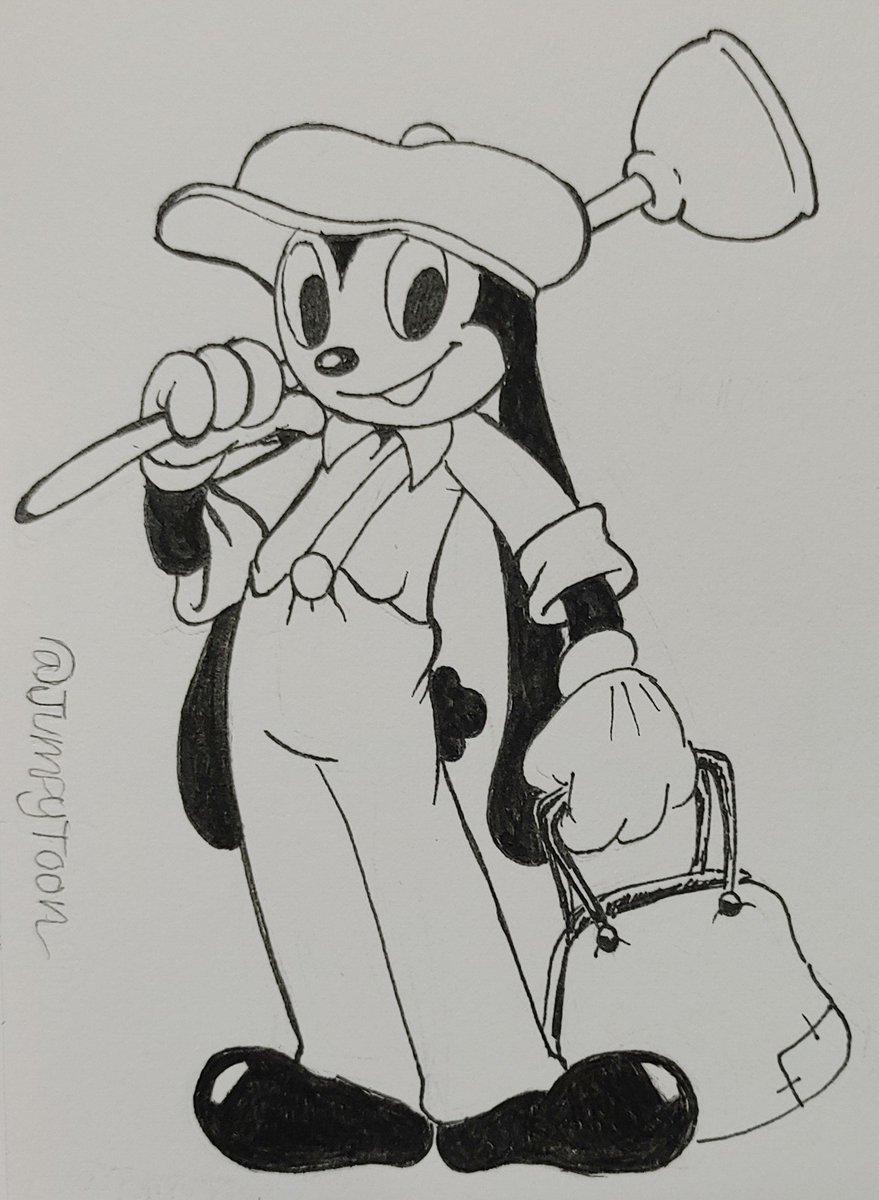 JumpyToon's tweet photo. "Plumber Funny here! At your service!" #RubberHose #Rubberhosestyle #1930s #1930sstyle #1930scartoon #vintage #VintageStyle https://t.co/MoJoKgBDZW
