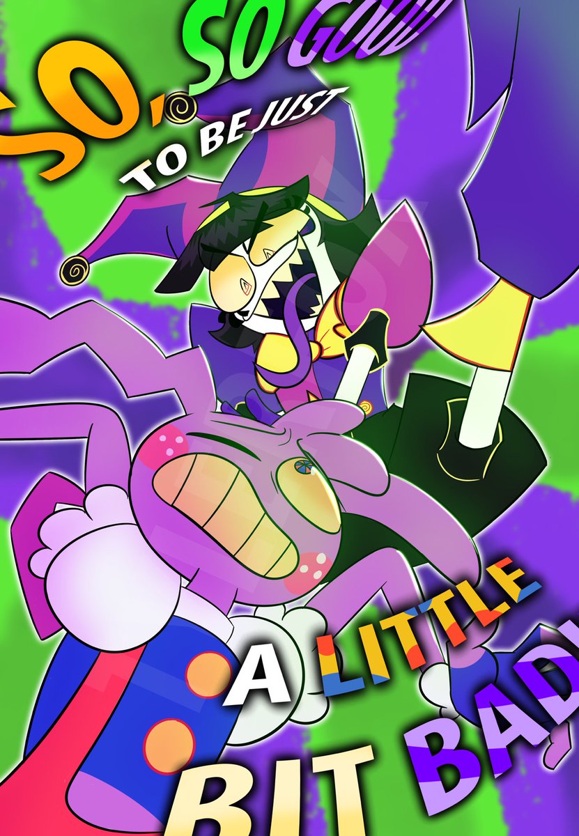 A LITTLE BIT BAAAAD!!

———————

Pox and Jammi from <a href="/thekittensneeze/">KittenSneeze 🦇</a> ‘s A Little Bit Bad music video, I loved their designs :)
#tadc #pox #jammi #jax #pomni #TheAmazingDigitalCircus