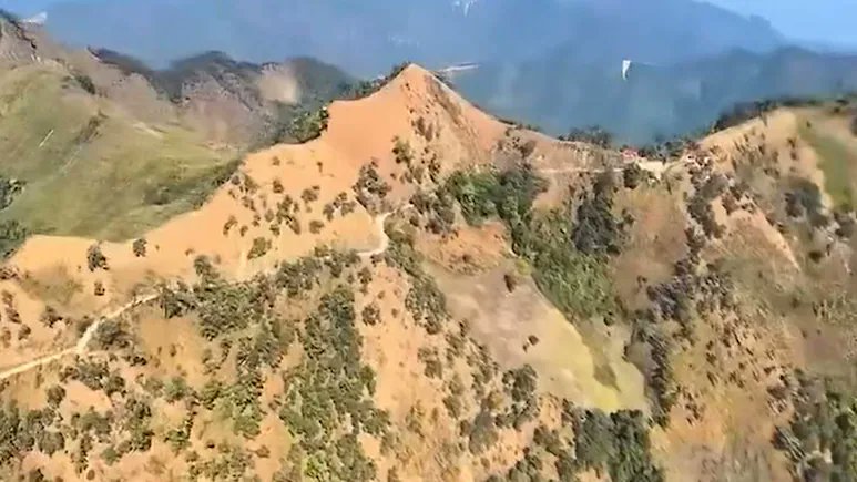 1 kg is just a scratch on the surface.
There must be more opium in the possession of this Kuki village chief. Security Forces could use interrogation tactics on this man to lead them to the actual godown of opium.

The level of devastation of our hills and mountains that were