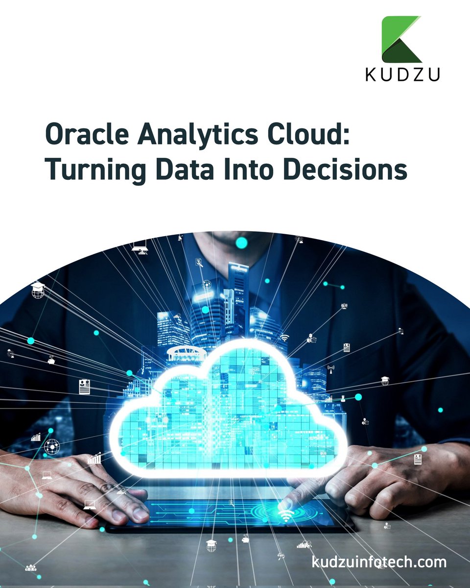 kudzu_infotech's tweet image. Better insights lead to smarter actions. With Oracle Analytics Cloud, businesses can transform raw data into meaningful, decision-ready intelligence. 

#OracleAnalyticsCloud #DataToDecisions #BusinessIntelligence 
#KudzuInfotech