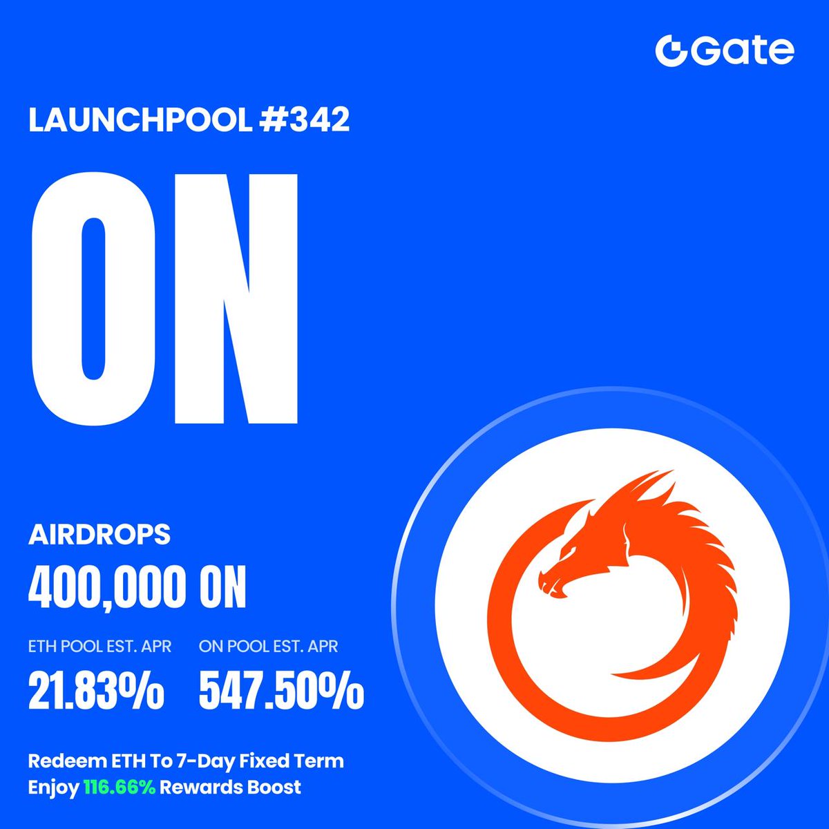 Mutuabrian_M's tweet image. Just came across this on Gate.

It&apos;s their  Launchpool Project #342: 

Name: Orochi Network (ON)

How to Participate:

Stake ETH or ON to claim free airdrops! 

Prize Pool: 400,000 $ON.
Staking Period:
Nov 21, 2025, 10:00 (UTC) – Nov 24, 2025, 10:00 (UTC)

Unlocking Rule: 100%…