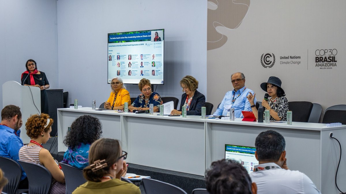 UNUIAS's tweet photo. #COP30 closed in Belém, Brazil with an agreement to increase #ClimateFinance, launch a #JustTransition mechanism, and adopt a new #GenderAction plan.
Thank you to our partners, speakers and attendees! 🙏
Highlights 👉 https://t.co/mPxRFnNGGa
#UNUatCOP30 #ClimateAction https://t.co/Avl3X4SS02