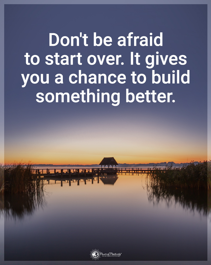 Don’t be afraid to start over; it gives you a chance to build something better. 🔄🌱