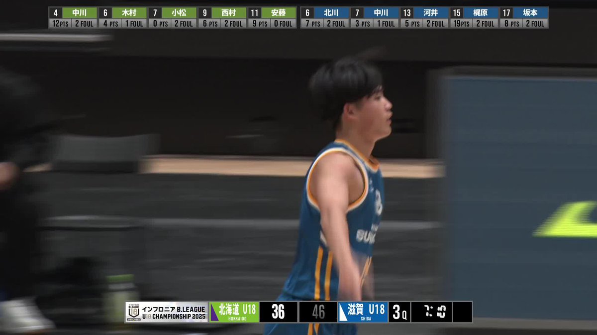 梶原悠真 再びリードを二桁に戻す