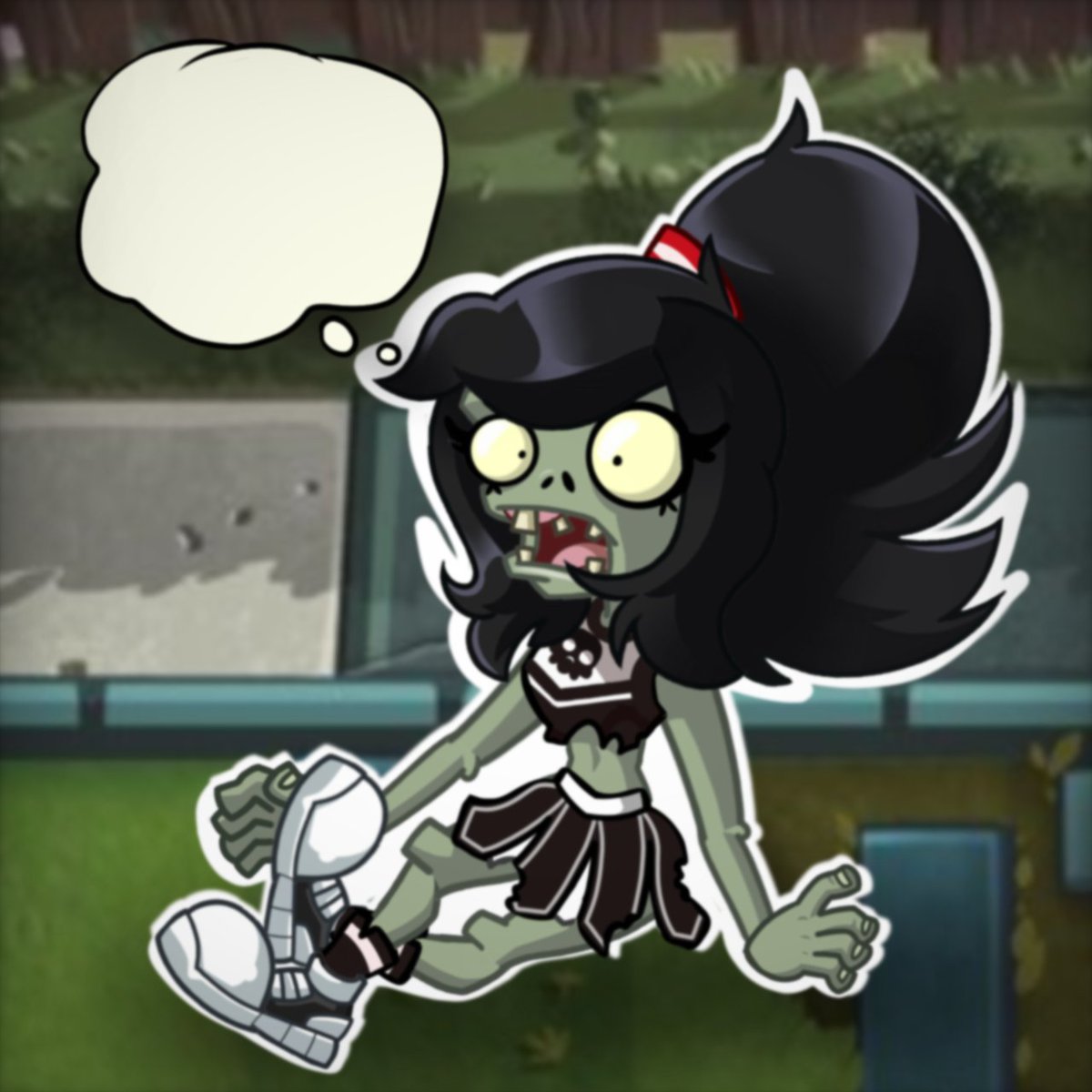 Adri_xdd_x's tweet image. Porrista pensando #pvzoc #pvz