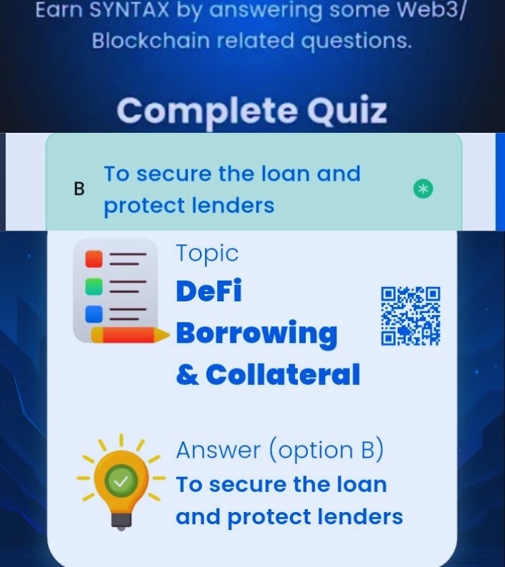 MissyOgo's tweet image. Syntax Verse📍 Daily Quiz For Today.
Date: 24/11/2025 

Daily Quiz📌
📍Answer: 👉  Option  B 

⭐️Reward:  20 $SYN  
 #Syntax