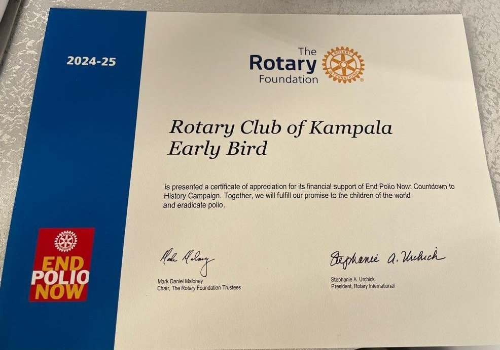 Rotary Club of Kampala Early Bird tweet media