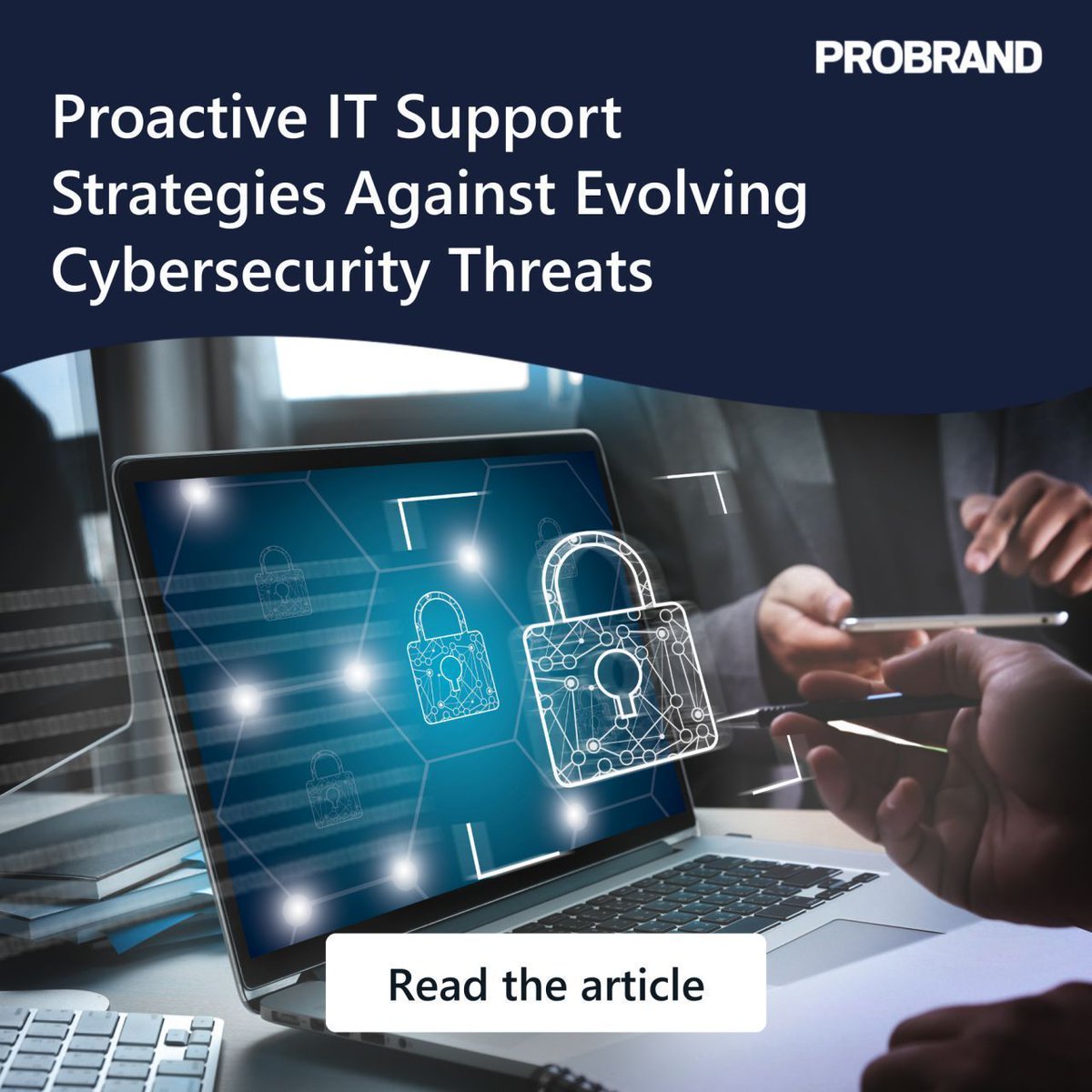 Probrand's tweet image. Don’t wait for crises - be proactive.
Strong IT support anticipates and prevents threats with AI detection, monitoring &amp;amp; staff training.
Learn more: bit.ly/4nhbxJp

#CyberSecurity #ProactiveSecurity #ITSupport
