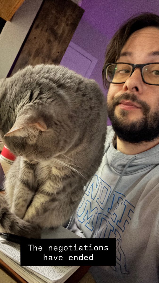 ericshayhoward's tweet image. The negotiations have started and ended this morning. #amwriting #morningpages