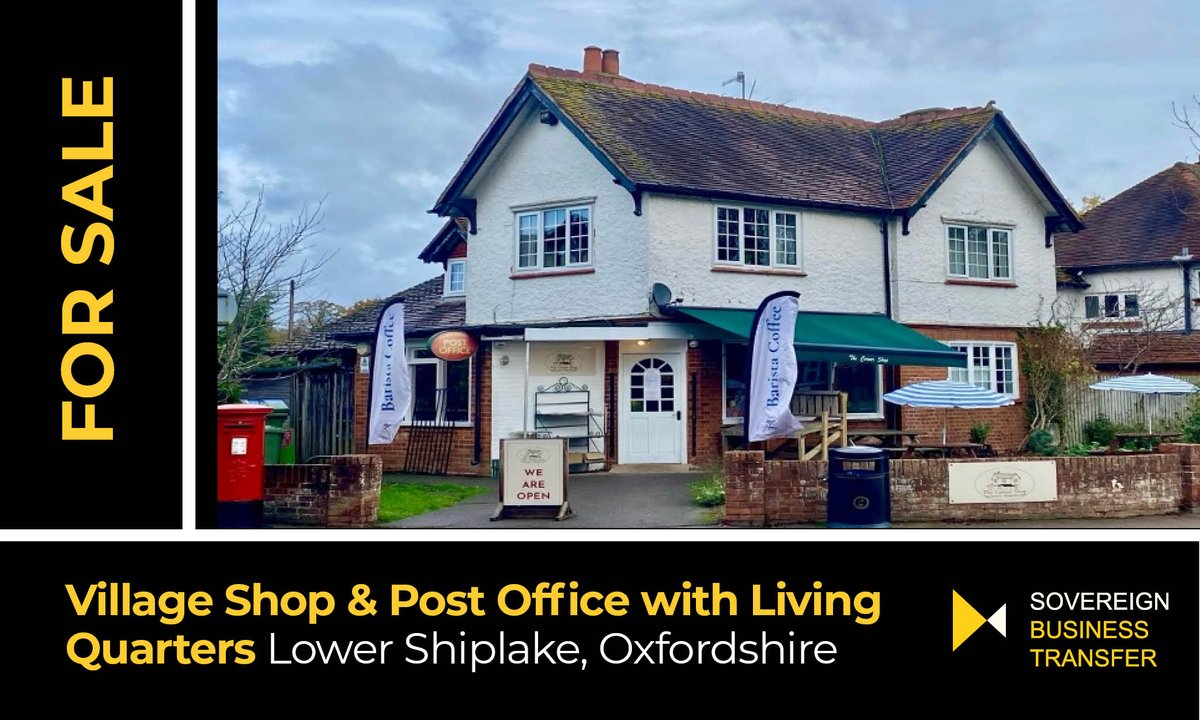 Award-winning village shop &amp; Post Office for sale in the attractive village of Lower Shiplake in Oxfordshire. Includes 3 bed owners living quarters above.

More info 👉 sovereignbt.co.uk/business-for-s…