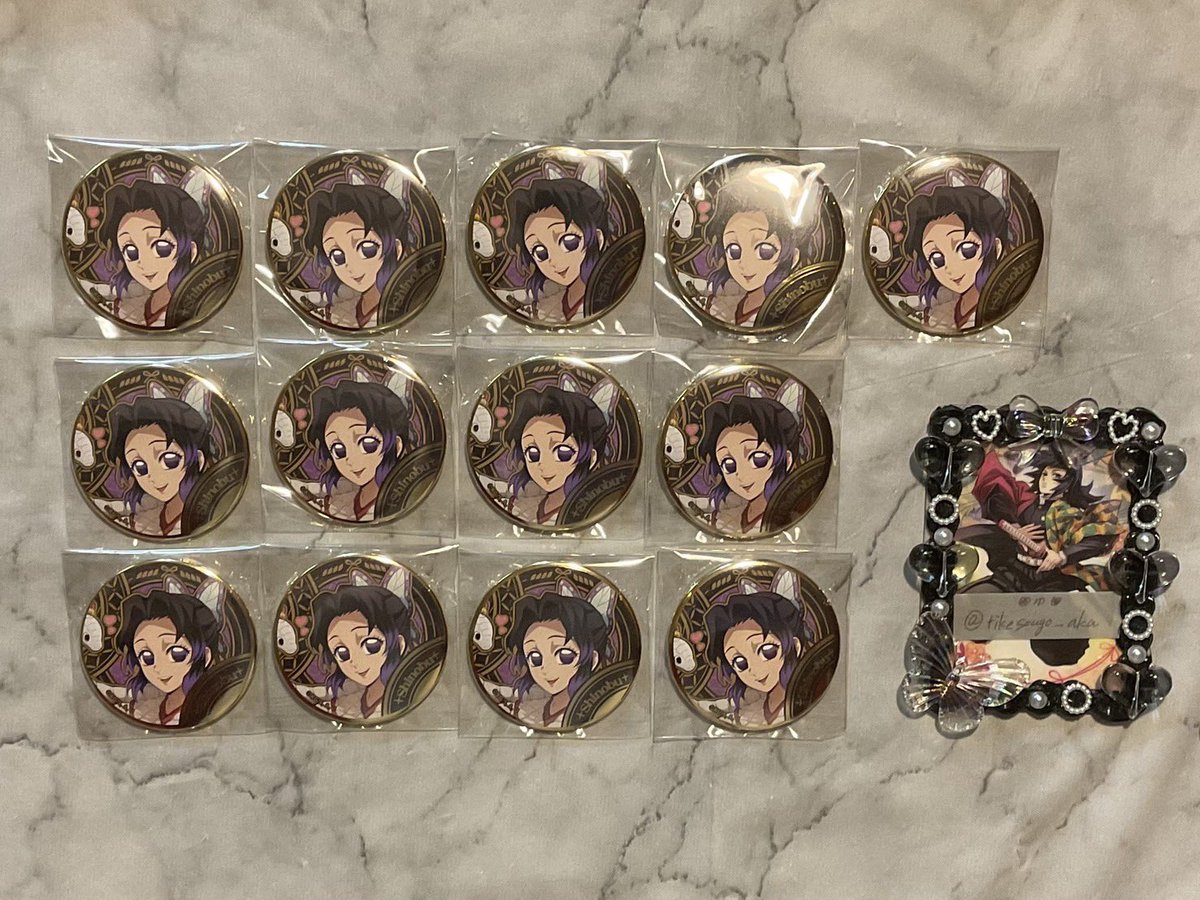 譲渡】鬼滅の刃 干支 巳年 缶バッジ 交換 買取 譲 ∥ 胡蝶しのぶ 求