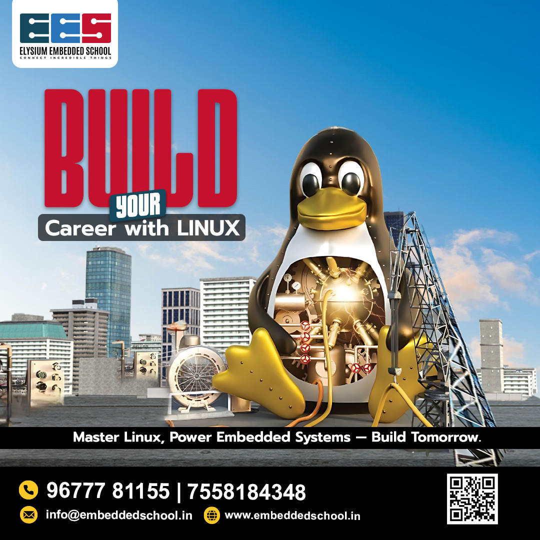 EmbeddedSchool's tweet image. 🚀 Build Your Career with Linux!

#ElysiumEmbeddedSchool #LinuxTraining #EmbeddedSystems #LinuxCareer #EmbeddedTraining #LinuxExperts #TechEducation #SkillDevelopment #LearnLinux #EngineeringStudents #TechInnovation #FutureTechnology #ProgrammingLife #EmbeddedEngineering