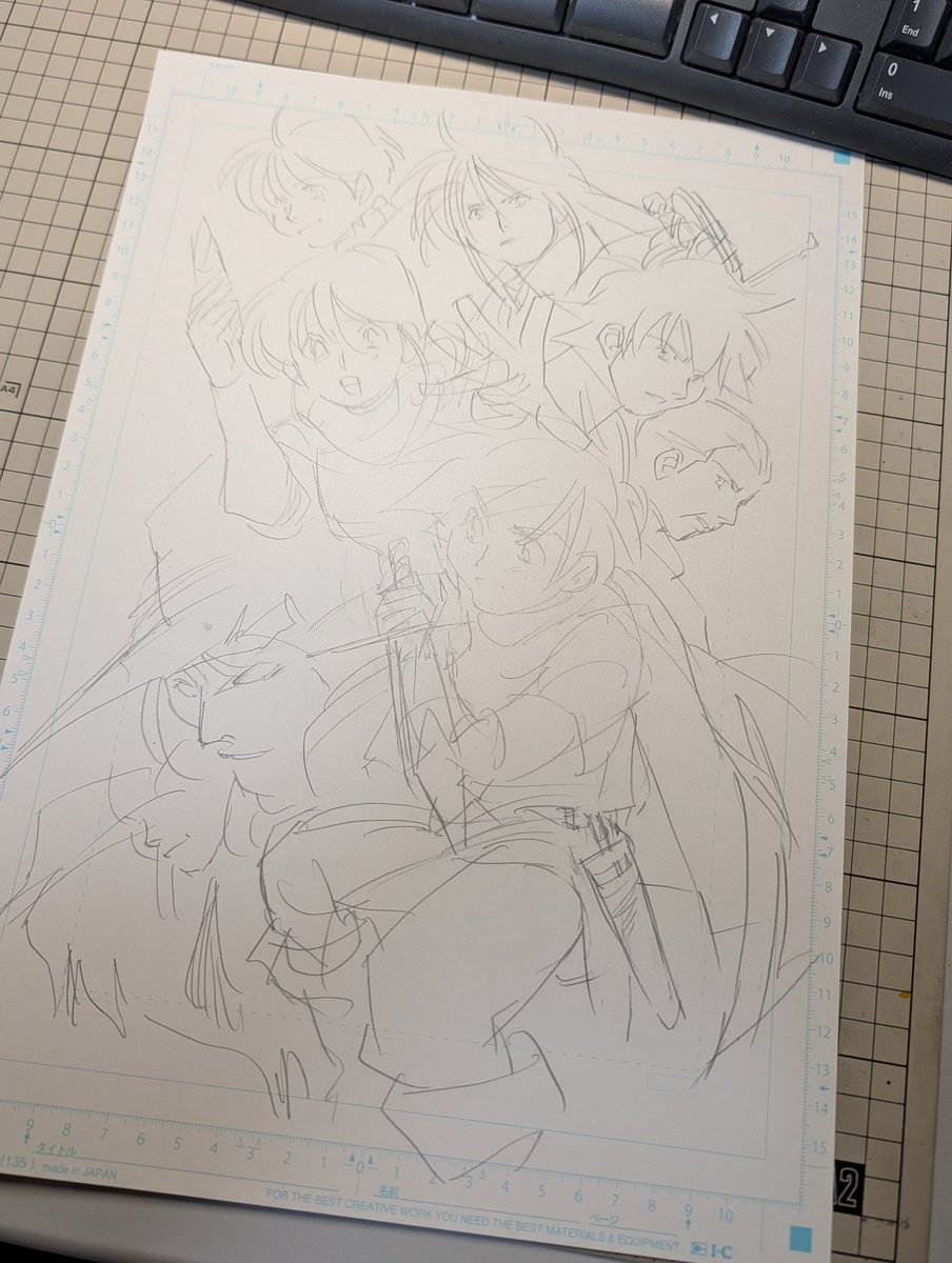 otutomo_yu's tweet image. フルアナログ原稿の予定