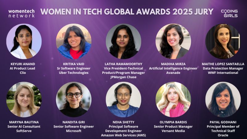 WomenTechNet's tweet image. 💫 The second batch of our WTGA 2025 Jury is here!
Grateful for their expertise and commitment to elevating women in tech. 💜

📅 Join us for the Awards Ceremony on December 4th:
shop.womentech.net/products/women…

#WTGA2025 #WomenInTech #TechAwards