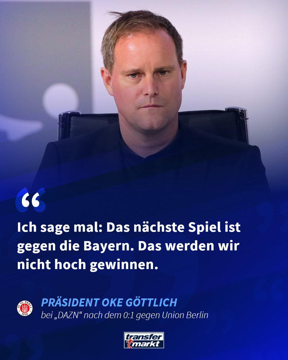 Transfermarkt's tweet image. #fcsp im Spätherbst – eine deprimierende Angelegenheit. 📉 Am nächsten Spieltag droht die längste Niederlagen-Serie aller Bundesligisten geknackt zu werden - das weiß auch Klubchef Oke Göttlich.

Das sagt Trainer Blessin über die Pleitenserie: tm.de/s/yQb5