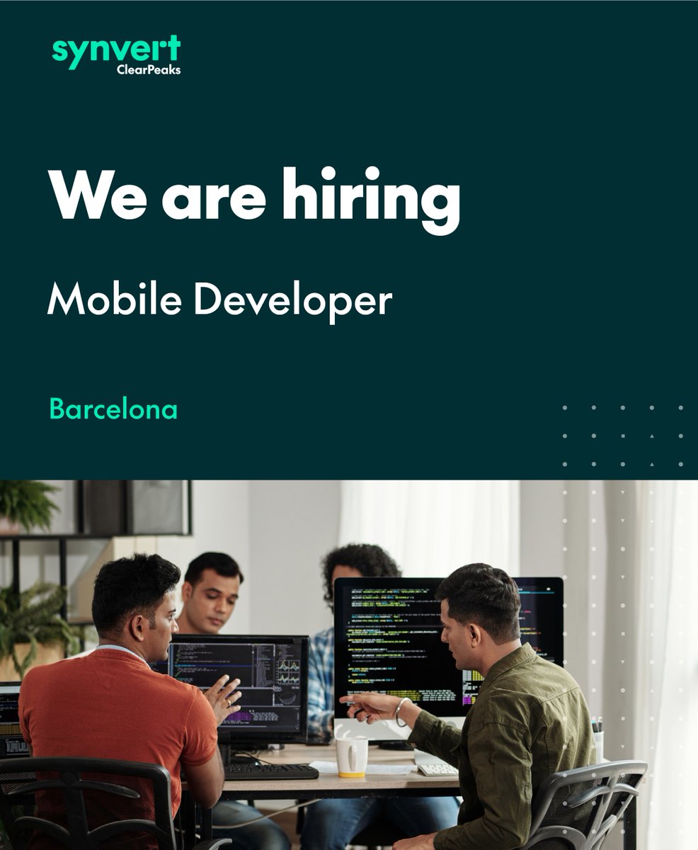 CLEARPEAKS's tweet image. Are you passionate about Mobile Development? Do you want to be part of a solid, innovative, talented team? If the answer is yes, join us!

Apply now: hubs.la/Q03VBn580

#data #analytics #hiring #mobiledevelopment #appdevelopment #apps