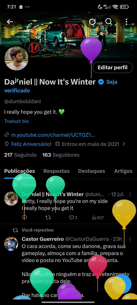 dumbolddani's tweet image. E esses balão 🎂
