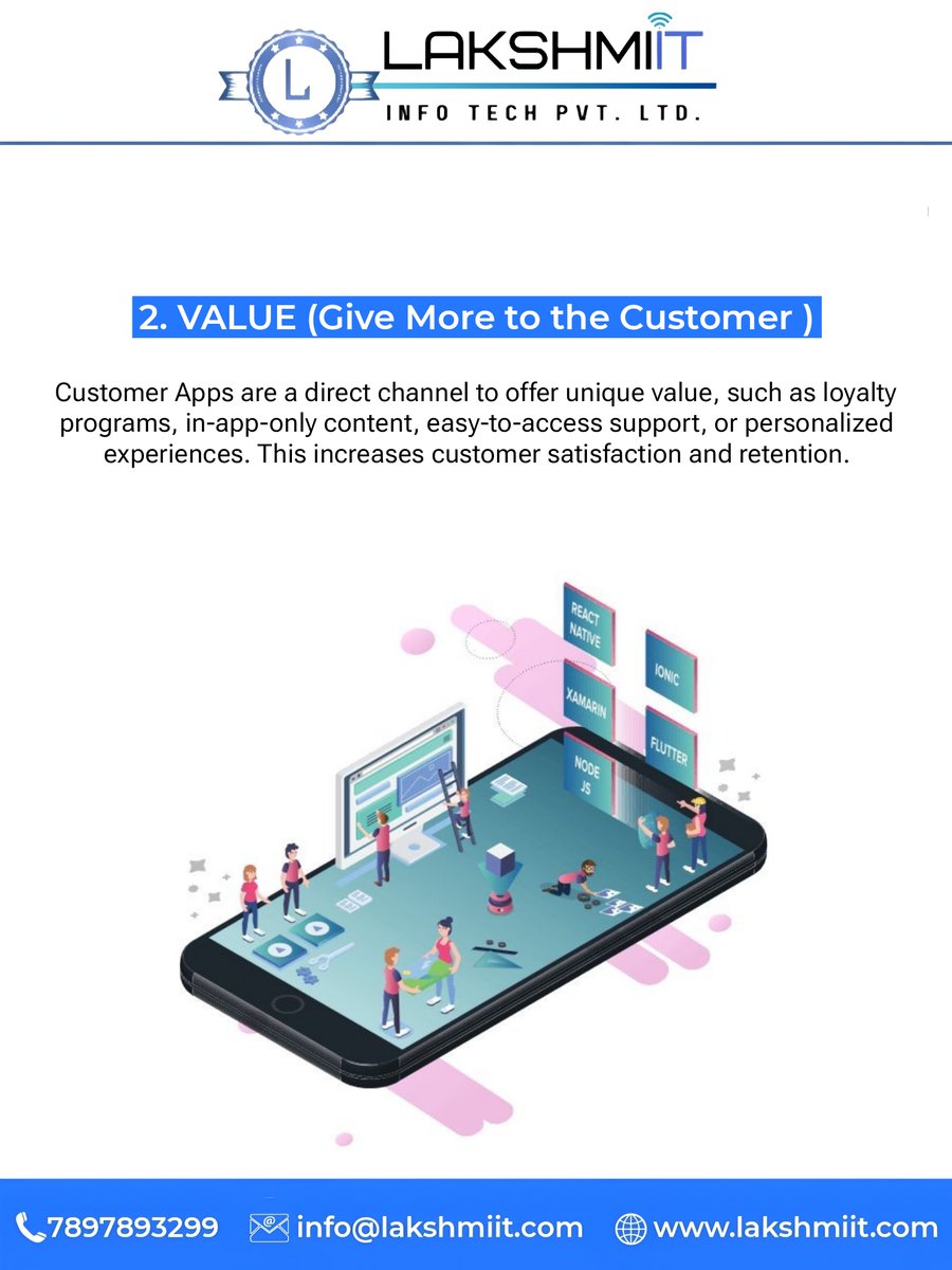 LakshmiITPvtLtd's tweet image. 📲 Businesses grow faster with mobile apps — and we help you build them the right way!
Check out these 5 reasons why your business needs one.
#LakshmiIT #DigitalSolutions #AppDevelopers #BusinessSuccess #TechAgency