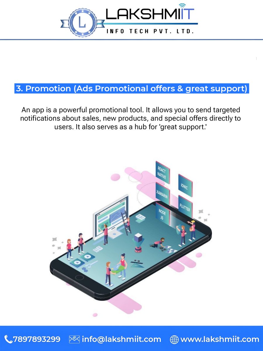 LakshmiITPvtLtd's tweet image. 📲 Businesses grow faster with mobile apps — and we help you build them the right way!
Check out these 5 reasons why your business needs one.
#LakshmiIT #DigitalSolutions #AppDevelopers #BusinessSuccess #TechAgency