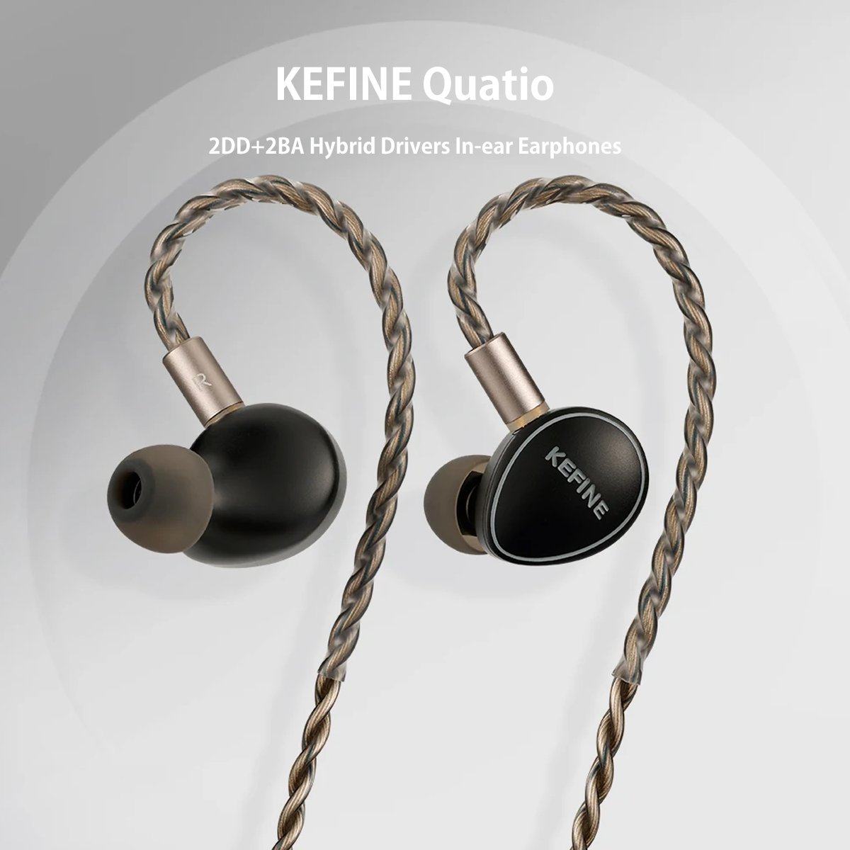 🎧KEFINE Quatio ！✨】 2DD+2BAハイブリッド駆動イヤホンに