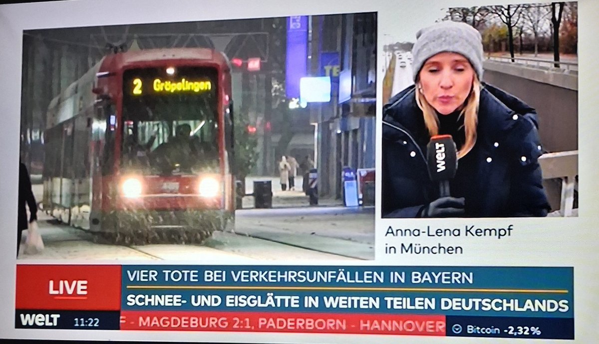 Ähm...<a href="/welt/">WELT</a> 
Ihr bringt die Lage aus Bayern und spielt Bilder aus #Bremen Gröpelingen ein?🤔
Ihr wisst schon, wo Bremen und München liegen?🤣 #Schnee