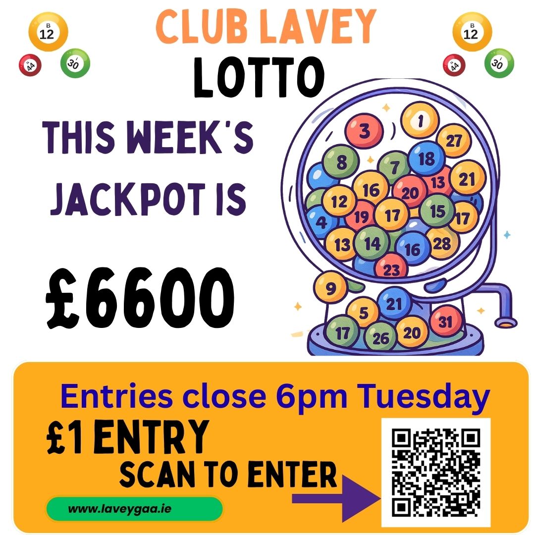 🔥 CLUB LAVEY LOTTO TIME! 🔥
This week’s jackpot has climbed to a whopping £6600 — yep, you read that right! 👀💰

⏰ Entries close Tuesday at 6pm

👉 Enter here: hub.klubfunder.com/ErinsOwnLavey/…

Good luck everyone — may the bingo balls bounce in your favour! 🍀😄