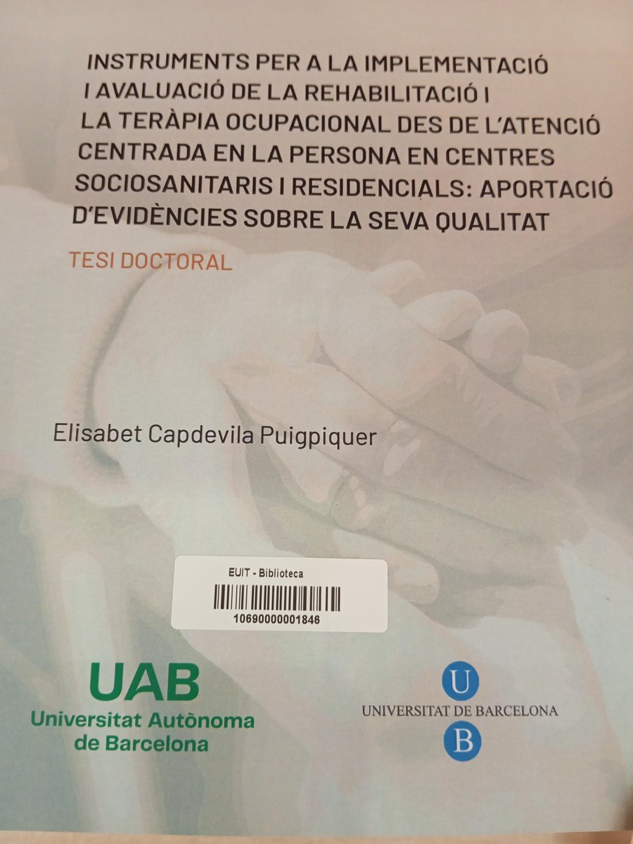 EuitBiblioteca's tweet image. 😀Moltes gràcies Dra. Elisabet Capdevila per l'emotiva dedicatòria que ens has fet en la teva tesi doctoral a les bibliotecàries de la @euit_terrassa, @RosaPiqu i @mangelspbarniol 

🎉Et desitgem tot l'èxit del món! 

👉Disponible al #CatàlegEUIT📎 euit.koha.es/cgi-bin/koha/o…