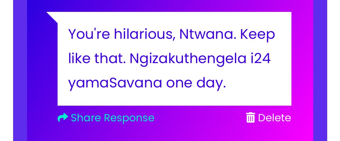 • Bisa ngapha imali leyo ngithenge isamende faa because I want to cement that fact 🤝