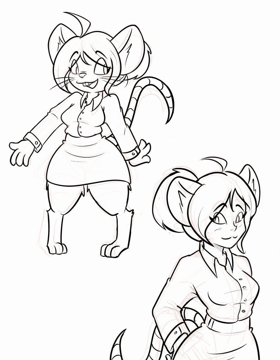 Ya quedo el lineart, solo queda ver que colores le voy a dar xD