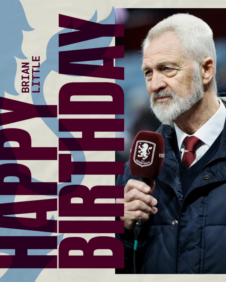 AVFCOfficial's tweet photo. Wishing @brianlittle912 a very happy 72nd birthday 🎁 https://t.co/2X8qlIuqVw