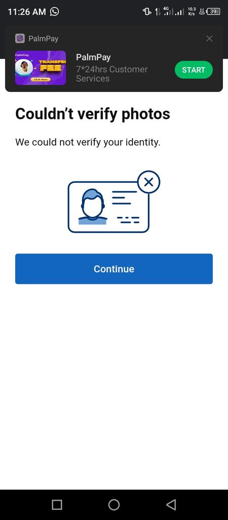 Web3_EngrBch's tweet image. You give me a link to submit my ID for verification but I kept getting this message...

Please can you assist me further?