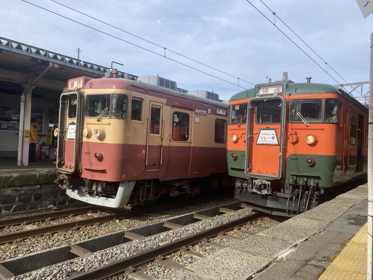 2日間の新潟旅行が終了。 長野から妙高高原経由で直江津まで115系