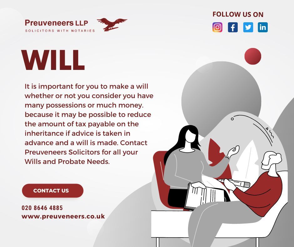 "Craft your legacy with Preuveneers LLP. ✍️ Trusted will-writing solicitors since 1978. #WillWriting #LegacyPlanning"
preuveneers.co.uk
