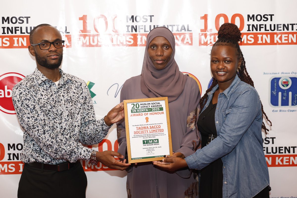 Taqwa SACCO is honoured to receive the Muslim Social Award 2025,recognizing us as one of the Top 20 Institutions Positively transforming the Muslim Community in Kenya

This Award of Honour reflects our unwavering commitment to ethical and Shariah-Compliant Financial empowerment.