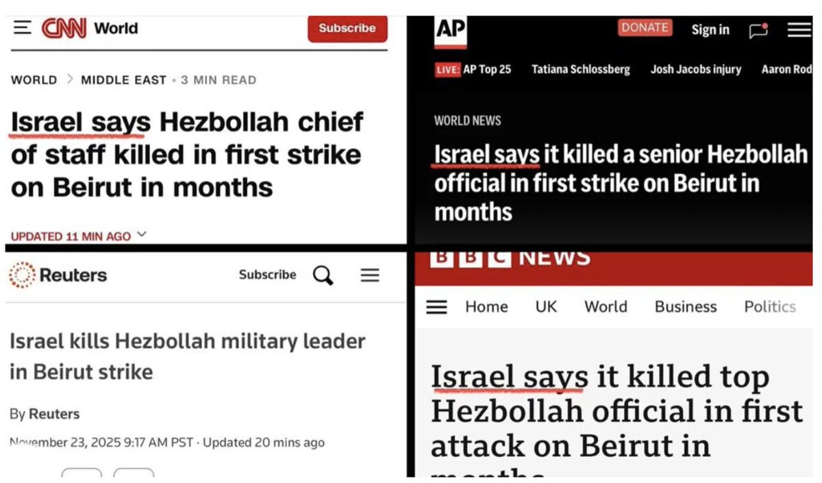 TheCanaryUK's tweet image. - No mention of the CEASEFIRE violation. 

- No mention of the dozens of civilians murdered.

- No mention of how a whole apartment block was bombed for just ONE person. 

- No mention of the BREAKING of international law.

Mainstream media is complicit in genocide.