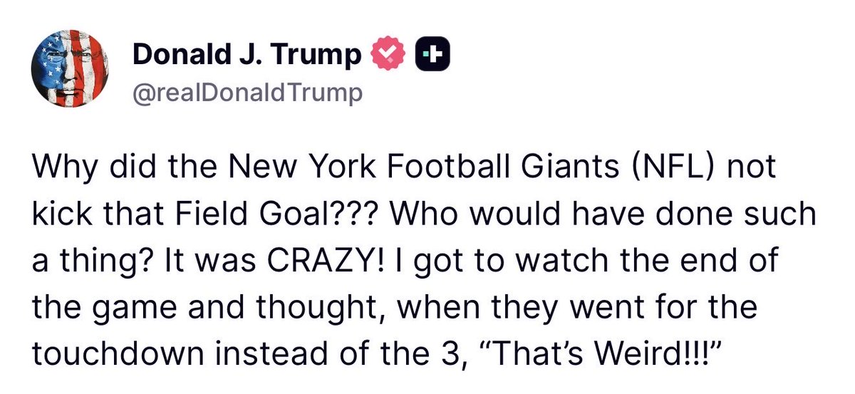 MAGAVoice's tweet photo. BREAKING 🚨 President Trump just called out the NFL… I wonder if they were throwing the game https://t.co/J3hUF72tBO