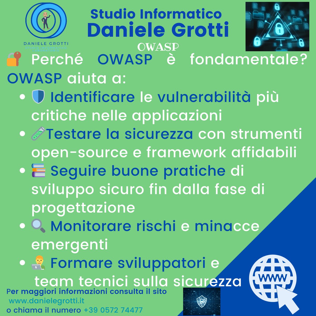StudioIT_DG's tweet image. 🛡 𝑶𝑾𝑨𝑺𝑷: 𝑳𝒂 𝒃𝒂𝒔𝒆 𝒅𝒆𝒍𝒍𝒂 𝒔𝒊𝒄𝒖𝒓𝒆𝒛𝒛𝒂 𝒂𝒑𝒑𝒍𝒊𝒄𝒂𝒕𝒊𝒗𝒂 𝒎𝒐𝒅𝒆𝒓𝒏𝒂
.
#OWASP #CyberSecurity #AppSecurity #OWASPTop10 #WebSecurity #SoftwareSecurity #consulenteIT #massaecozzile #pistoia #montecatiniterme #studioinformatico #studioinformaticodg