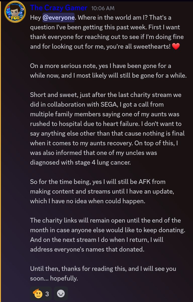 I've been asked by multiple individuals if I'm doing fine and why I'm all of a sudden AFK.

Everything is explained here in the screenshot bellow.