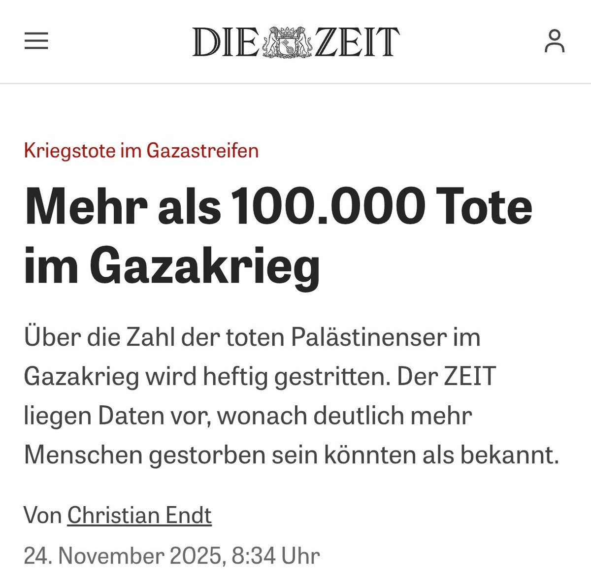 Das Max Planck institut kommt zum Ergebnis: In den zwei Jahren #Genozid in #Gaza wurden von Israel zwischen 100.000 und 126.000 Menschen ermordet.
#Staatsräson