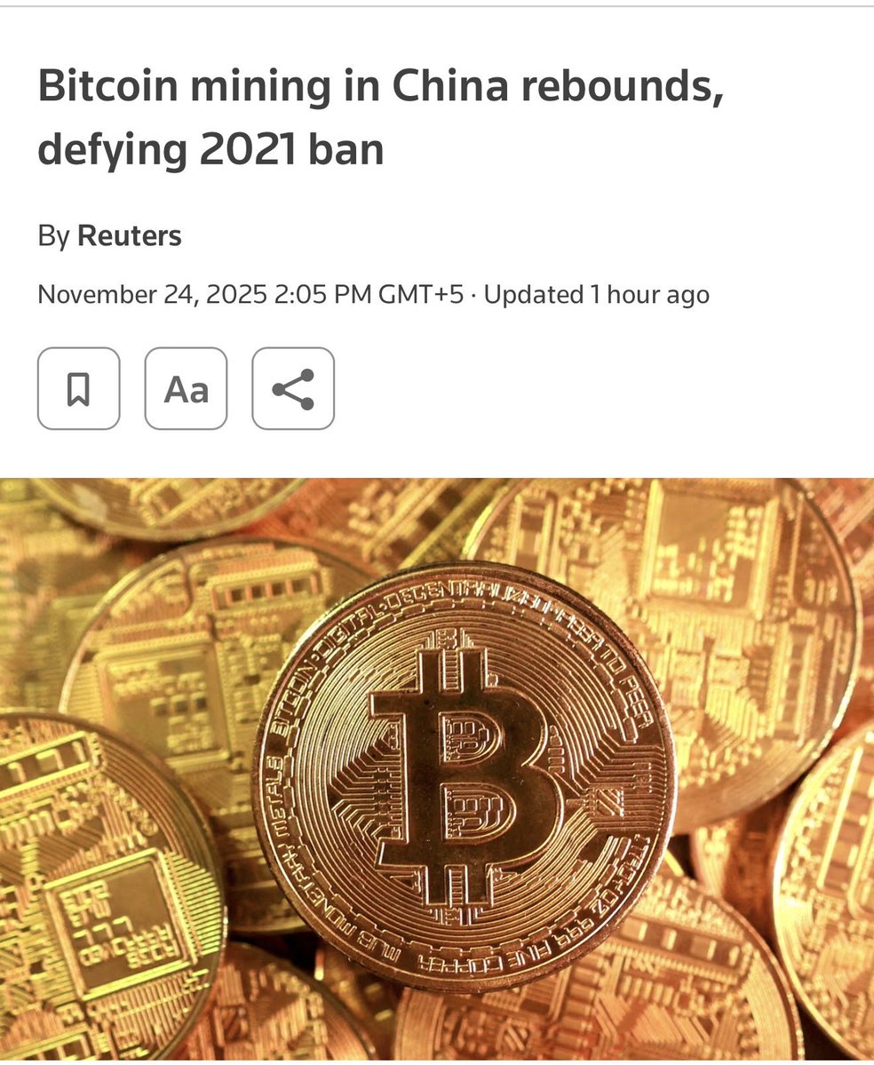 Pile of Bitcoin coins illustrating the rebound in China's mining industry