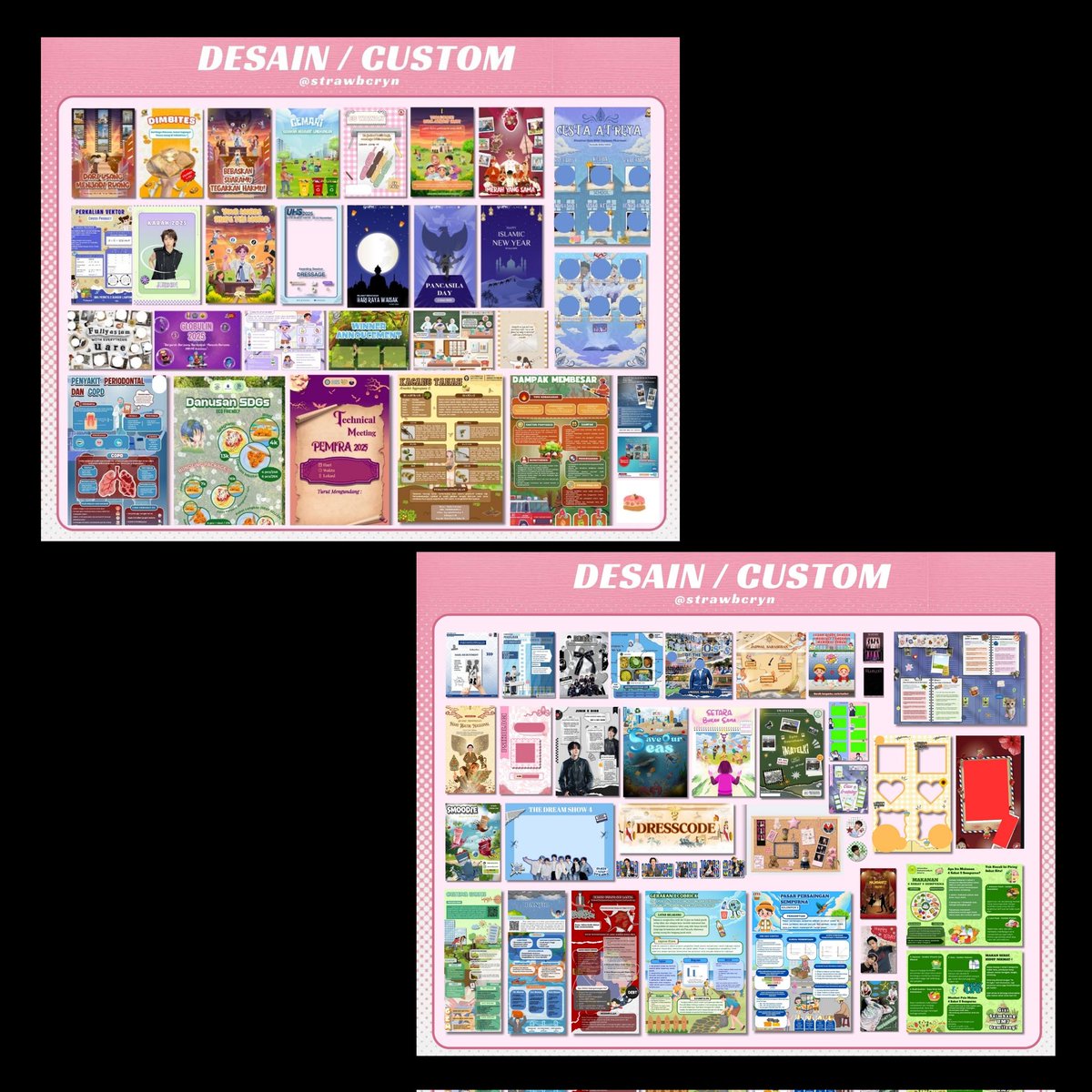 strawbcryn's tweet image. OPEN JASA/JOKI EDIT🌷
• edit pas foto
• hapus objek 
• manips 
• joki canva (poster, infografis, freebies, photobooth, corat coret, feeds, scrapbook, corkboard, dll)

- jual preset lightroom
- anything u need

just ask me-!

#zonauang #zonajajan️️