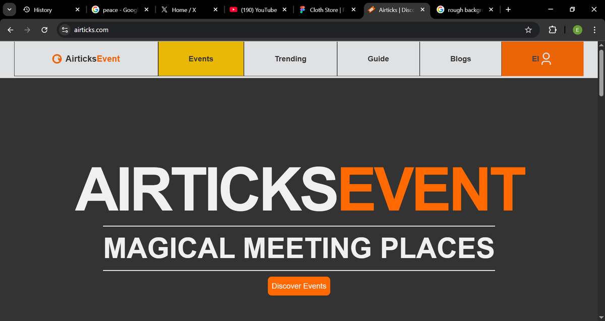 michael_eleke's tweet image. From watching YouTube tutorials to building my own website.
airticks.com is live. 🚀🔥
Your event.
Your tickets.
Your control.

#Airticks #EventTech #NigeriaTech #BuildInPublic 
#StartUp #FrontendDev #experience