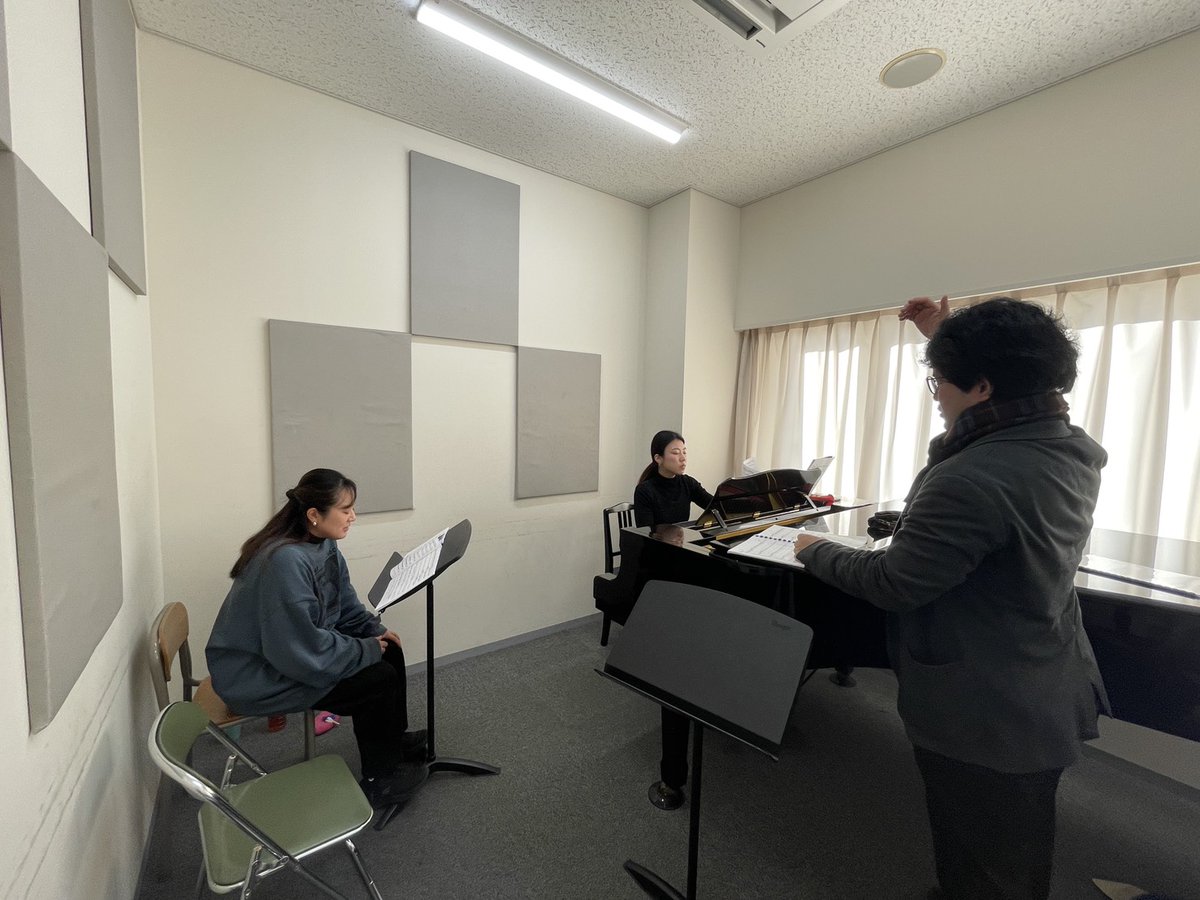 cabicuri's tweet image. 渡辺作品・モノオペラ『柔らかい月』声楽チームのリハーサルはじまっています。