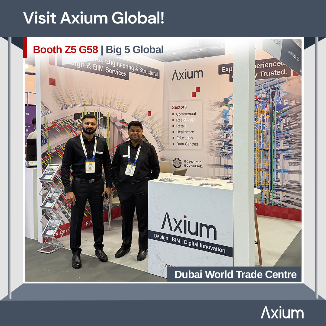 axiumglobal's tweet image. Meet Us at Big 5 Global!

Visit Stand Z5 G58 to explore how our design, BIM and custom software solutions support end-to-end construction workflows across the Middle East. Drop by and meet us!

#Big5Global #BIM #DesignEngineering