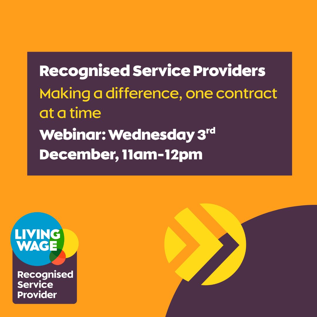 RSPs are driving real change, tackling in-work poverty and championing living wages. 
We’re joining a webinar on the impact of the RSP scheme and why fair pay strengthens teams, culture, and long-term performance. Register: bit.ly/4ooycVa