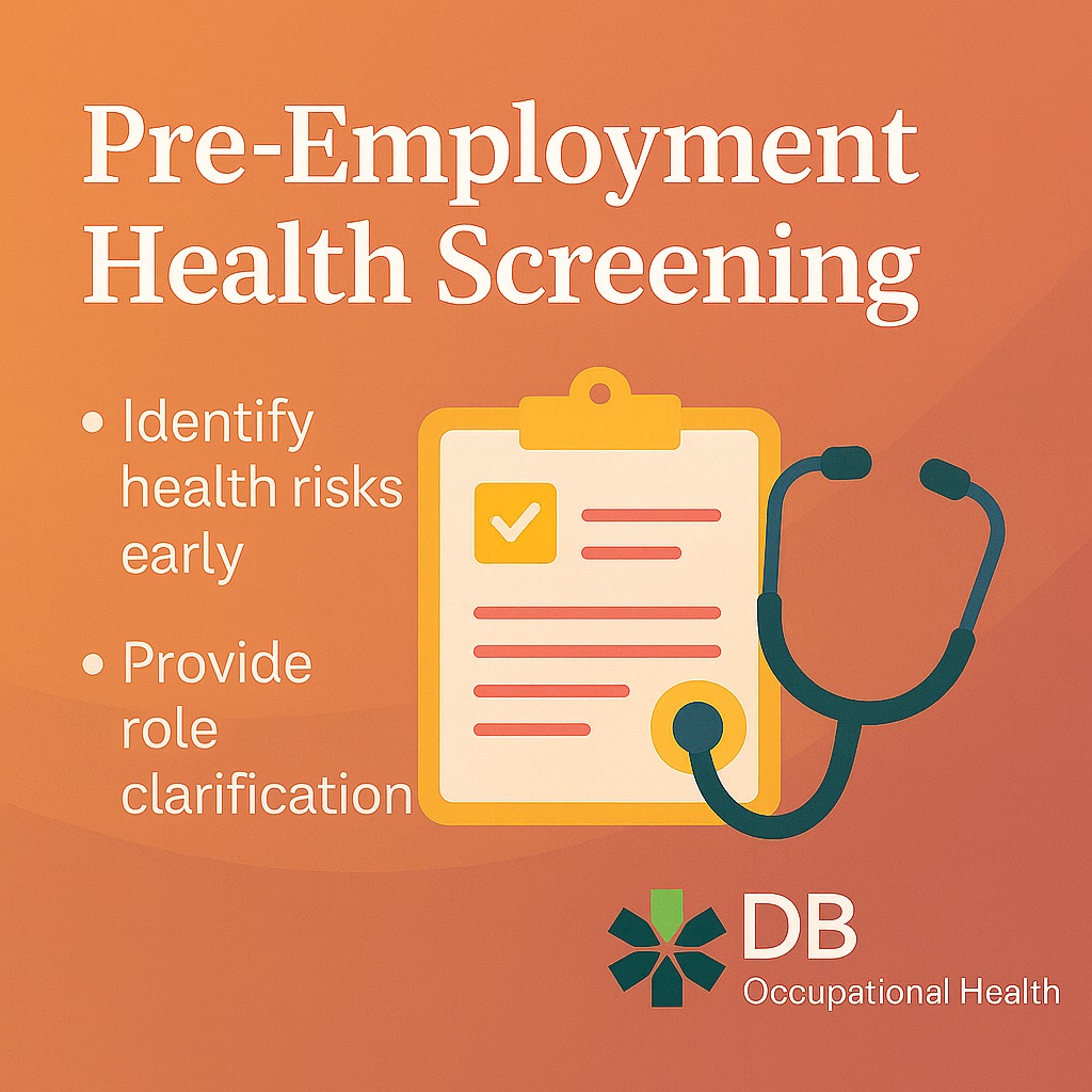 dbocchealth's tweet image. Pre-Employment Health Screening keeps teams safe from day one.
✔ Flags risks early
✔ Supports compliance
✔ Builds a stronger, healthier workforce

#OccupationalHealth #PreEmployment #WorkplaceWellbeing #HealthScreening #FitForWork #EmployeeHealth