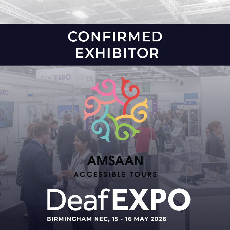 deafexpouk's tweet image. 🎉 AMSAAN Accessible Tours is joining us as a confirmed exhibitor at DeafEXPO 2026!
Specialising in accessible tours designed with inclusivity at the heart. Join us at Birmingham NEC on 15-16 May.
amsaantours.com/gbr/en/
#DeafEXPO #AccessibleTourism #Inclusivity #DeafCommunity