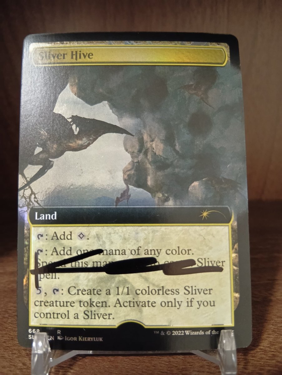 スリヴァーの巣のアーティストプルーフが届きました✨表の絵柄と同じ