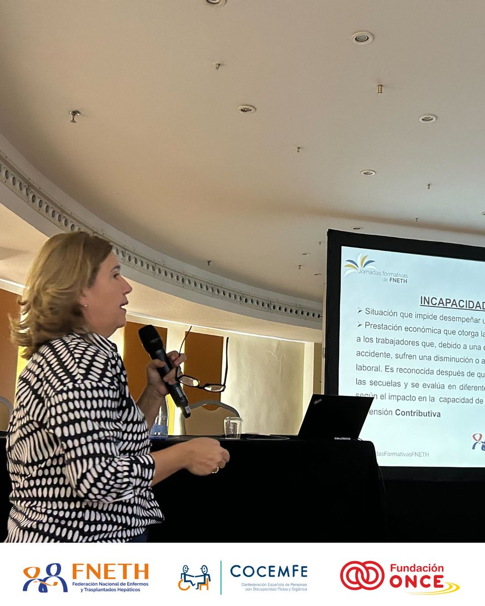 En nuestras jornadas formativas contamos con Amparo Sánchez Serrano, experta en medicina del trabajo del INSS de Santa Cruz de Tenerife que aclaró dudas clave sobre empleo e incapacidad.
Acción del Plan de Prioridades de <a href="/COCEMFEnacional/">COCEMFE</a> , financiado por <a href="/Fundacion_ONCE/">Fundación ONCE</a> .